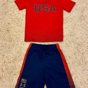 Under Armour Boys Patriotic Outfit